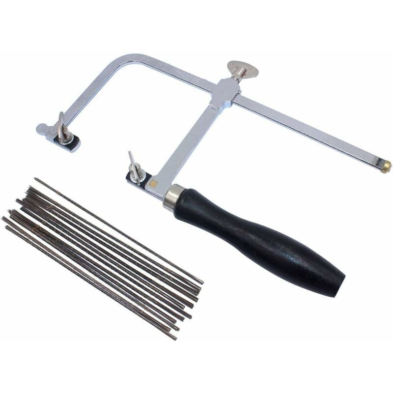 Adjustable Jeweler's Saw with 144 Blades - Professional Equipment for Jewelry Making