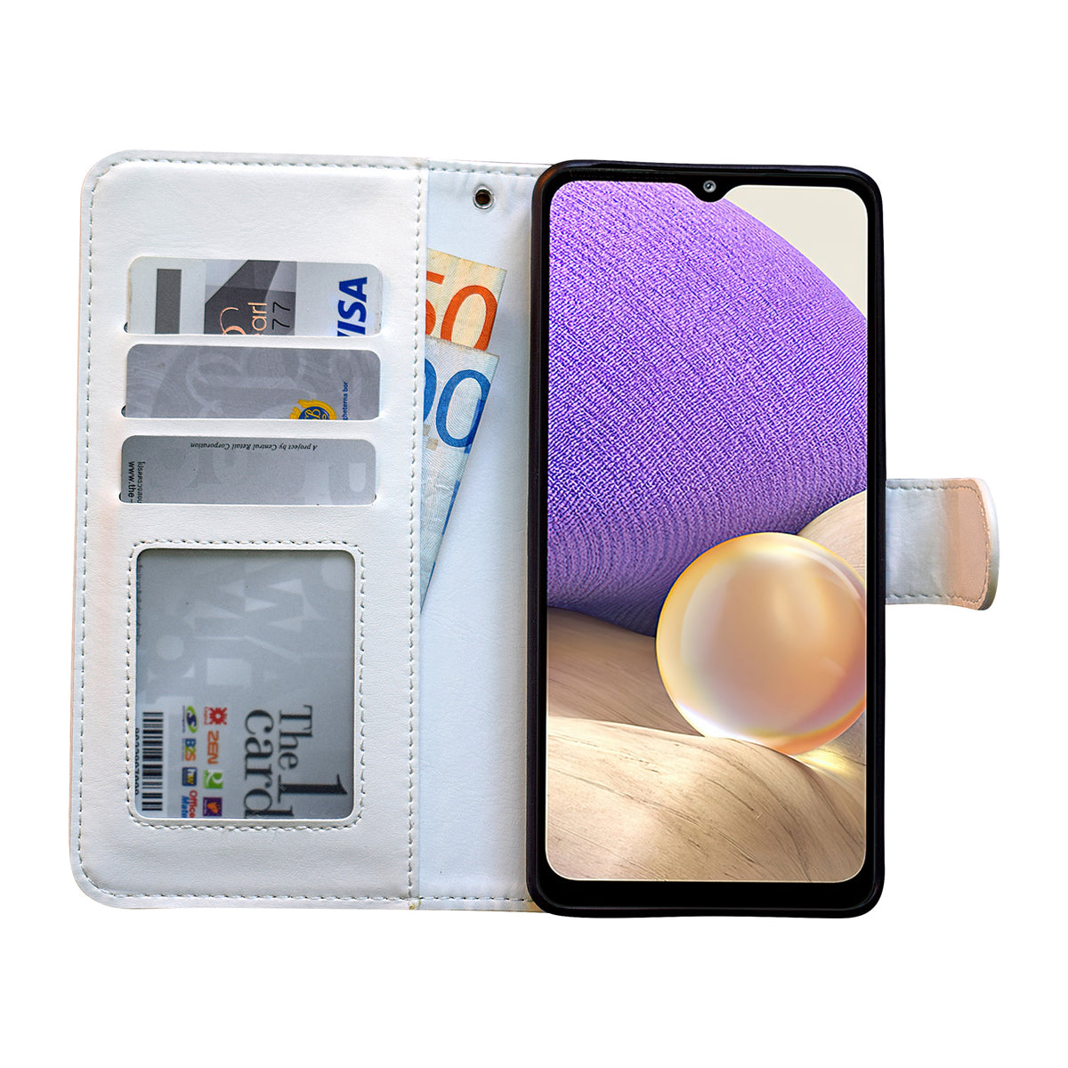 Samsung Galaxy A32 5G - Leather Case / Protection Black_max_sai Black