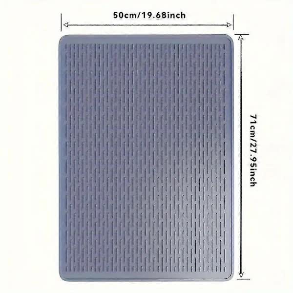 Extra Large Silicone Stove Protector Mat - Heat Resistant Protector for Electric Stove, Non-Slip Dish Mat for Kitchen Black