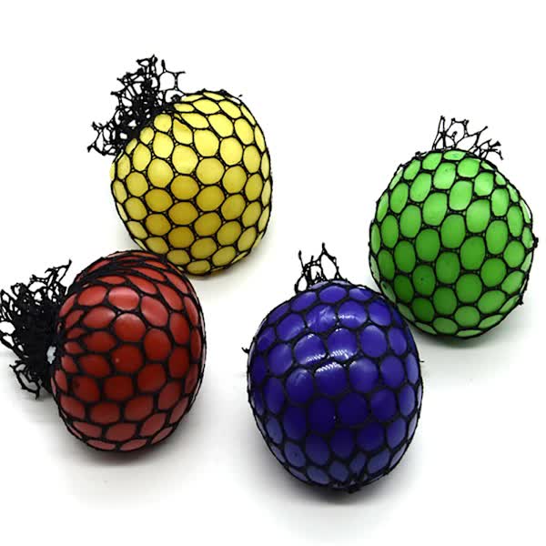 4-pack Mesh Stress Balls for Adults and Kids