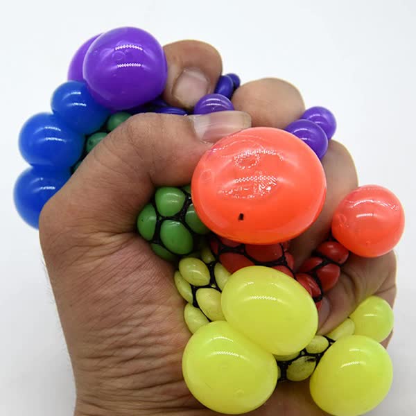 4-pack Mesh Stress Balls for Adults and Kids
