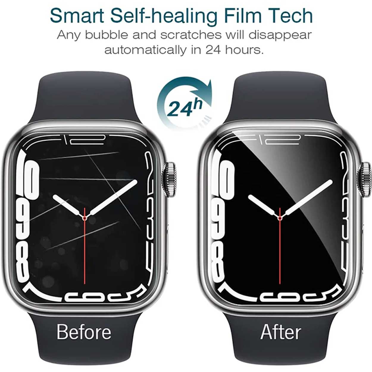 3-pack Screen Protector for Apple Watch 1/2/3 42mm - Full Coverage Transparent