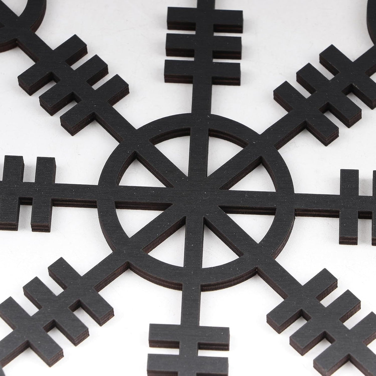 Metallic Viking Wall Art | Nautical Nordic Compass Decor for Bedroom or Living Room