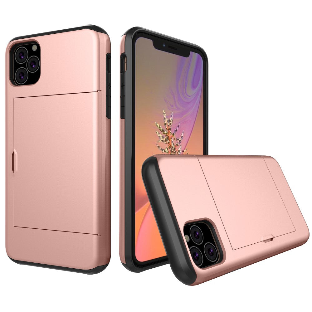 iPhone 11 with card slot Rose Gold colored mobile phone case