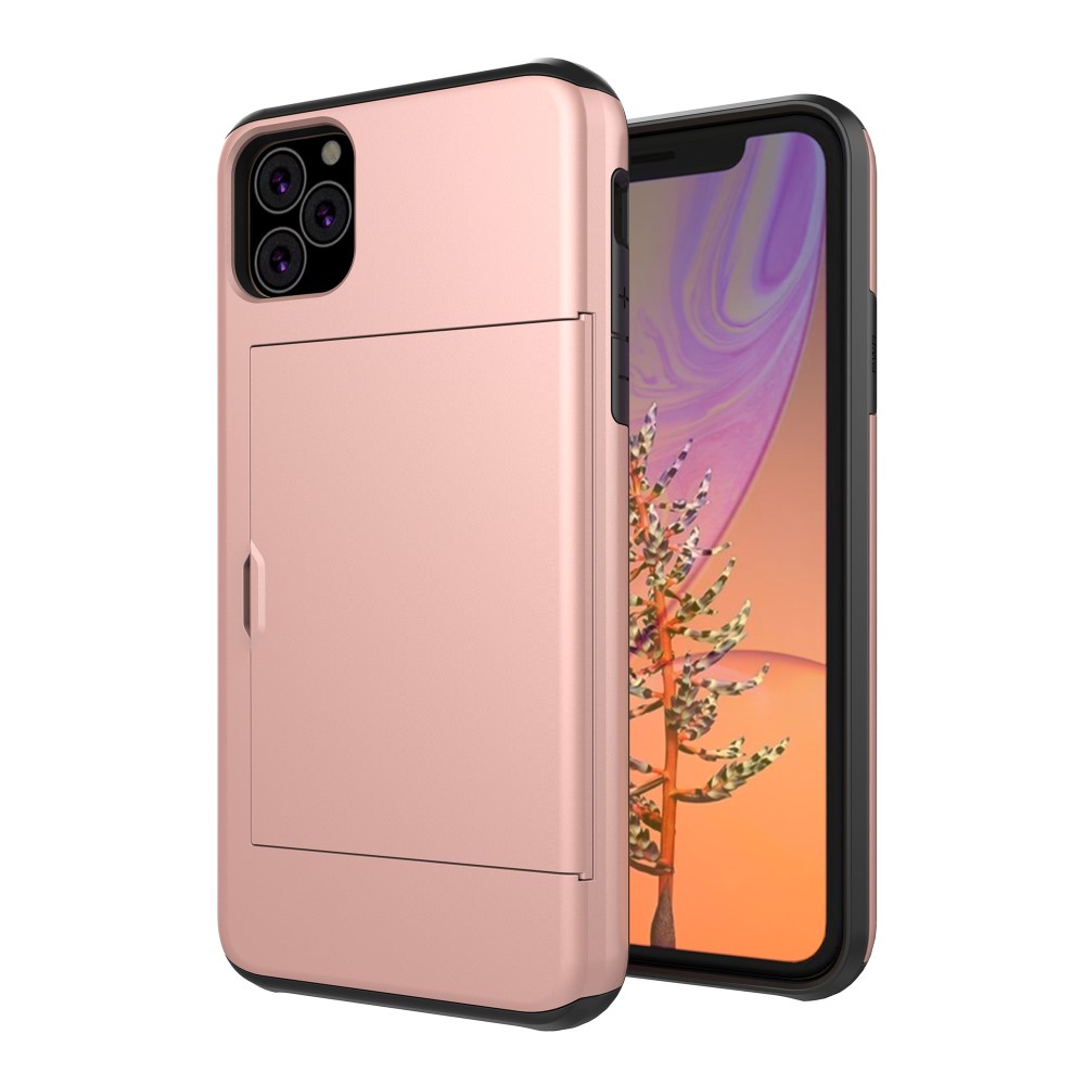 iPhone 11 with card slot Rose Gold colored mobile phone case