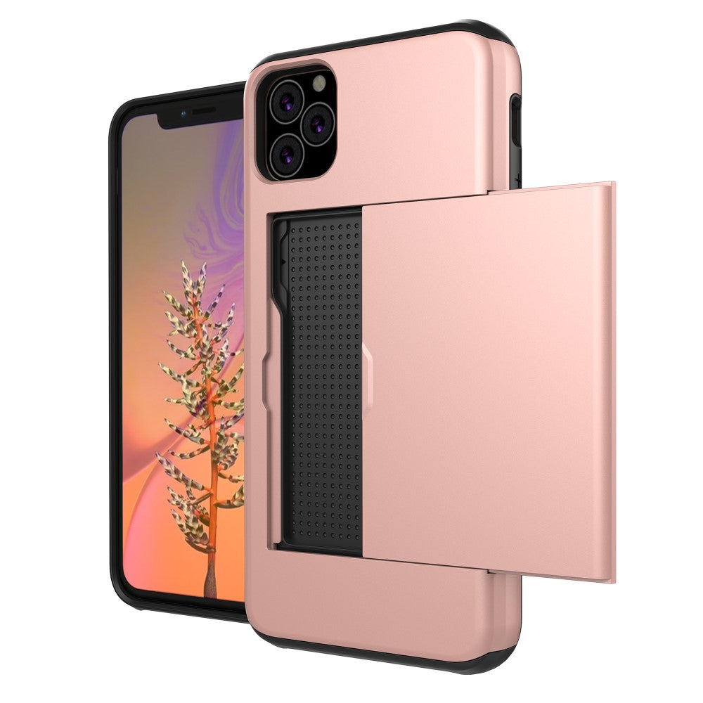 iPhone 11 with card slot Rose Gold colored mobile phone case