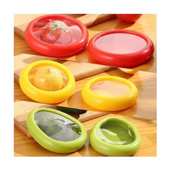 4pcs Pod Compatible with Avocado Lemon Tomato Saver and Storage Reusable Container Food Storage Box As Shown