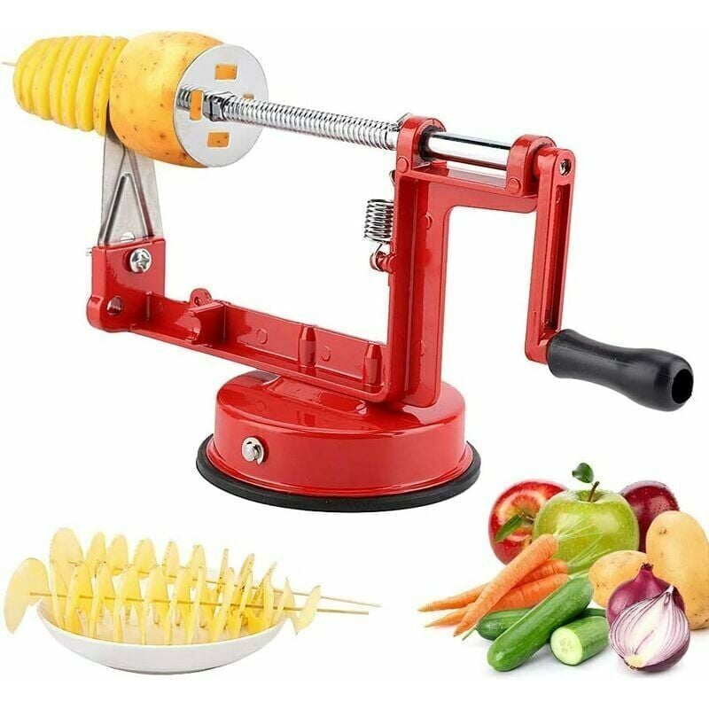 Spiral Cutter Potato Chips Cutter Stainless Steel Potato Peeler Fruit Corer Stir Slicer Cutter, Potato Chips Machine, Tornado Chips