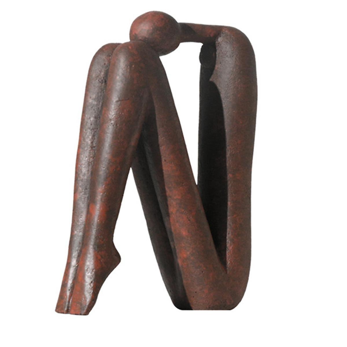 Decorative Bookends for Heavy Books, Statue Bookends for Shelves &amp; Office Desks Brown