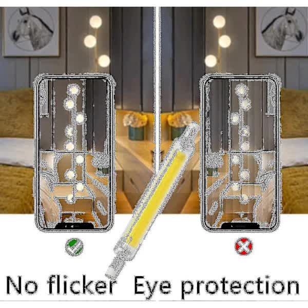 [CA] R7s 118mm 20w LED Bulb Cool White 6000k, 3000lm, J118 400w Halogen Bulb Equivalent, Dimmable, 360 Degree Linear 20w R7s Tw