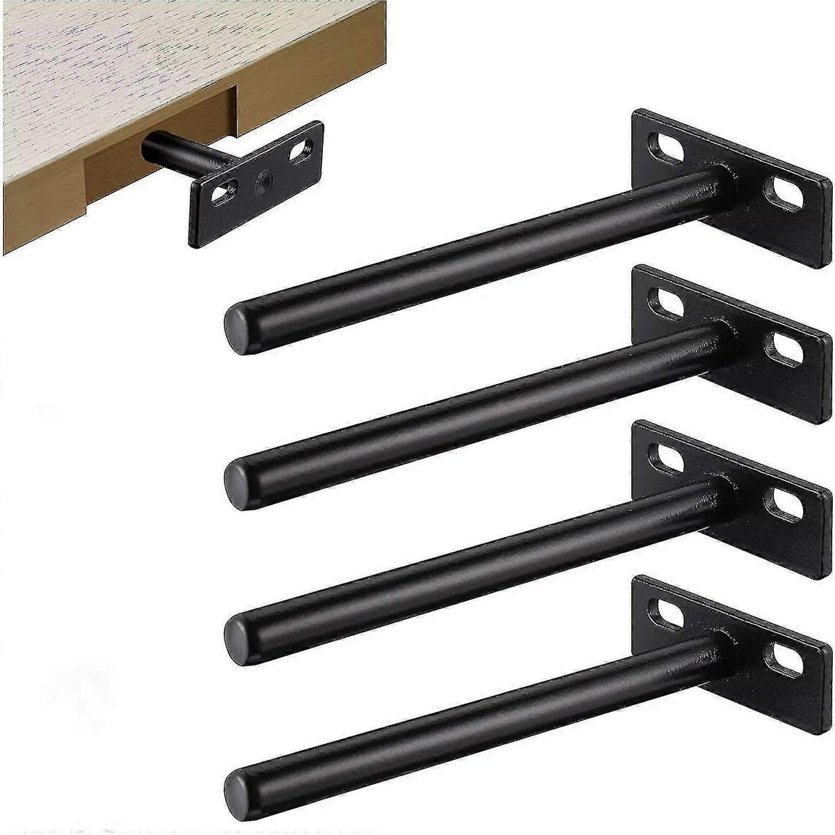 pcs Floating Shelf Bracket, Invisible Metal Shelf Bracket, Heavy Duty Hidden Shelf Bracket, Invisible Shelf Bracket for Wood