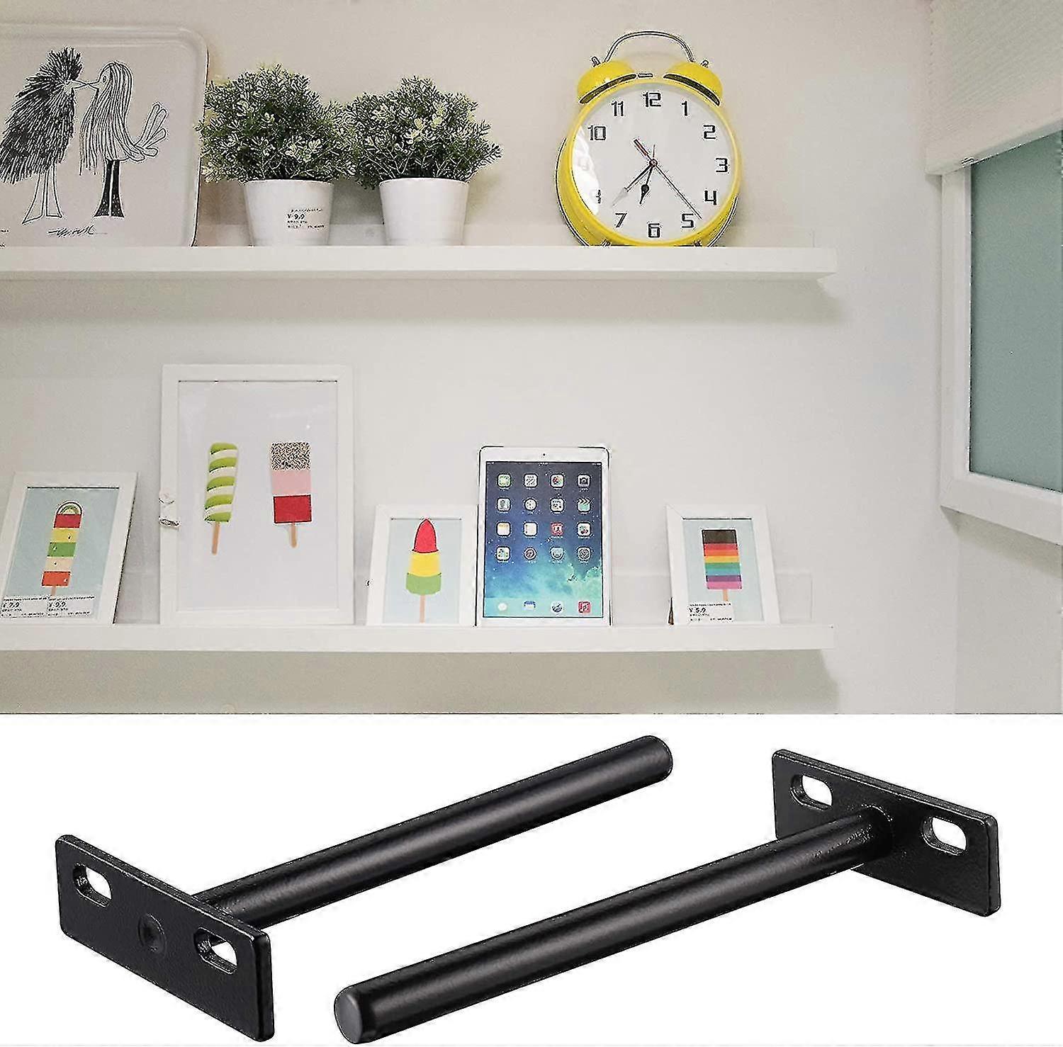 pcs Floating Shelf Bracket, Invisible Metal Shelf Bracket, Heavy Duty Hidden Shelf Bracket, Invisible Shelf Bracket for Wood