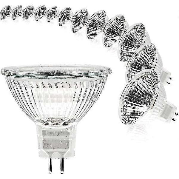 MR16 spotlight bulb 12V 20W GU5.3 dimmable 2-pin halogen bulb warm white light 2700K 12-pack