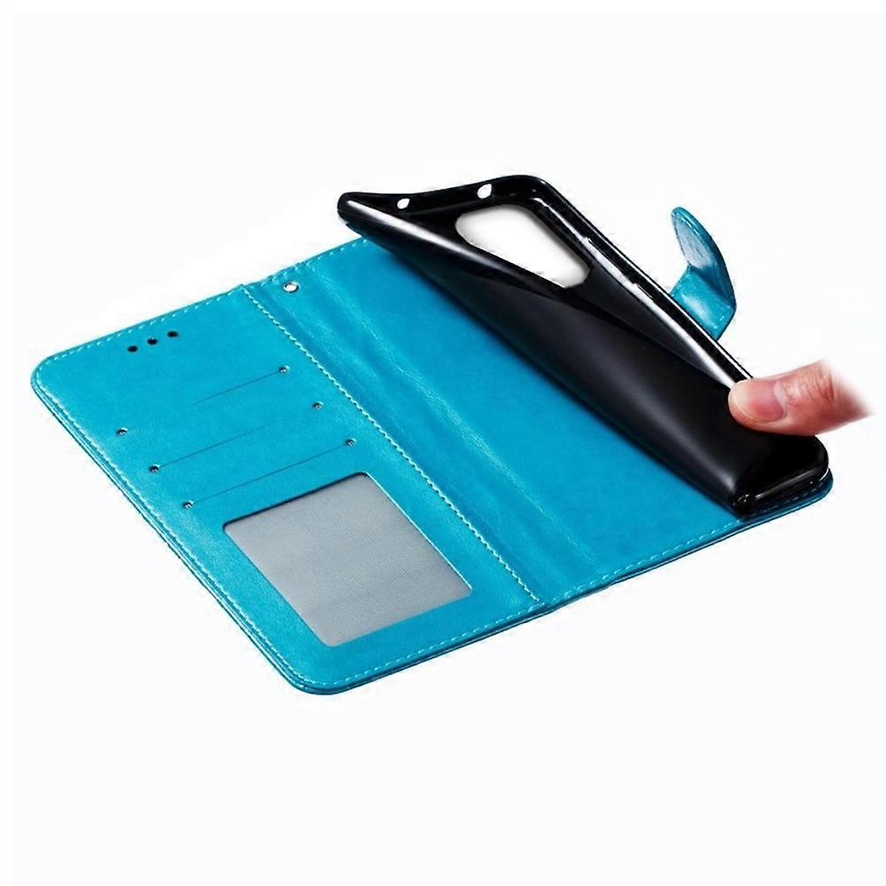 Samsung Galaxy A56 5G Case - PU Leather Mandala Embossed Wallet Case Multicolor_yux Multicolor Blue