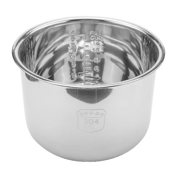 6L Pressure Cooker Inner Pot Rice Pressure Cooker Liner Stainless Steel Inner Pot Pressure Cooker L