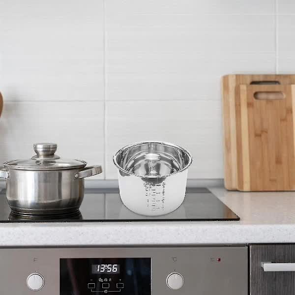 6L Pressure Cooker Inner Pot Rice Pressure Cooker Liner Stainless Steel Inner Pot Pressure Cooker L