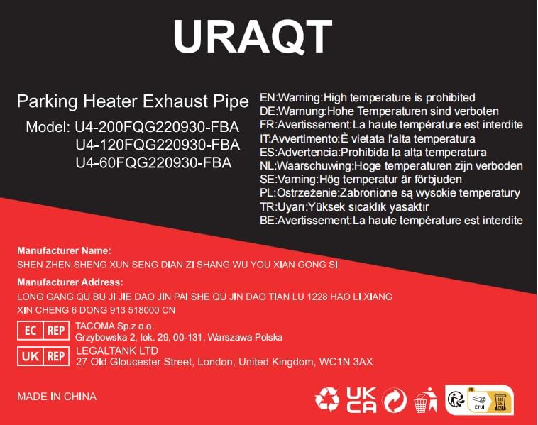 Exhaust pipe for parking heater, 60 cm stainless steel exhaust pipe car exhaust pipe with 2 stainless steel clamps for diesel heater_sai 60cm