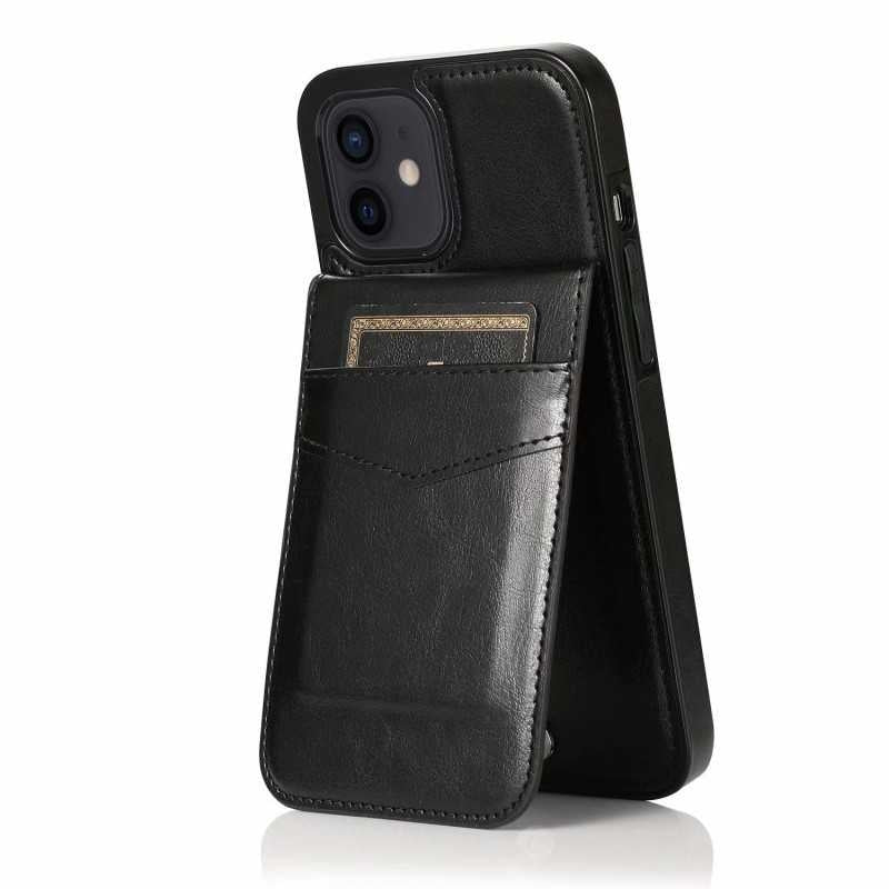 iPhone 13 Mobile Case Card Holder 6CK Retro V3 Black_yux