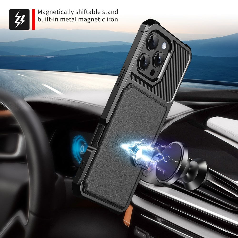 iPhone 16 Pro Case with Card Slot Black 82