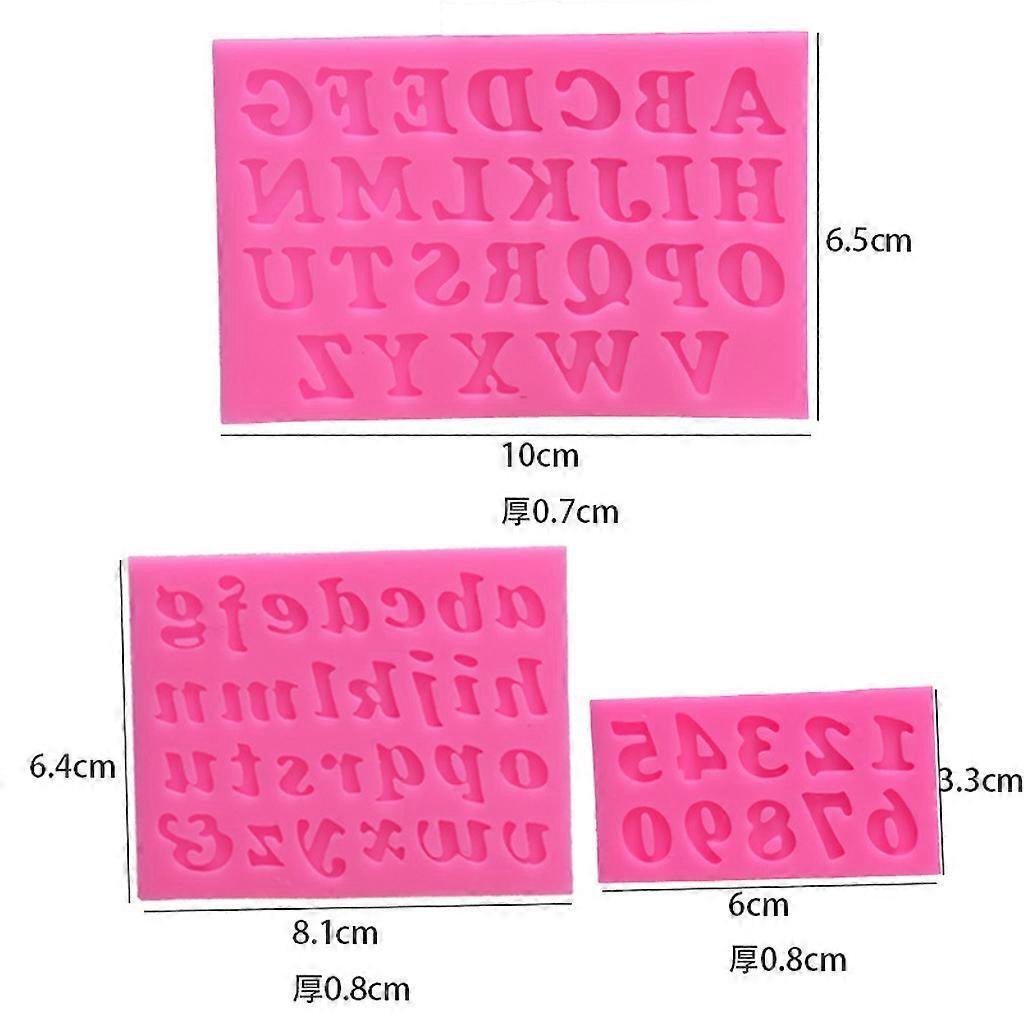 3pcs Letter and Number Pendant Message Resin Mold Epoxy Resin Jewelry Making Tools_max