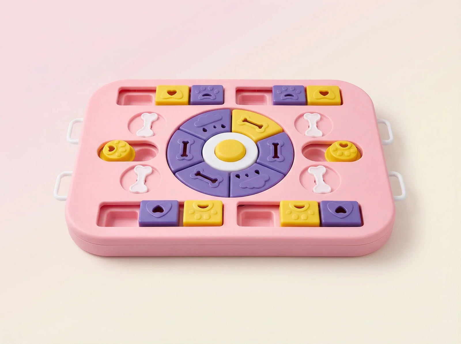 Interactive Dog Puzzle Toy – Slow Feeder & Treat Dispenser-Pink