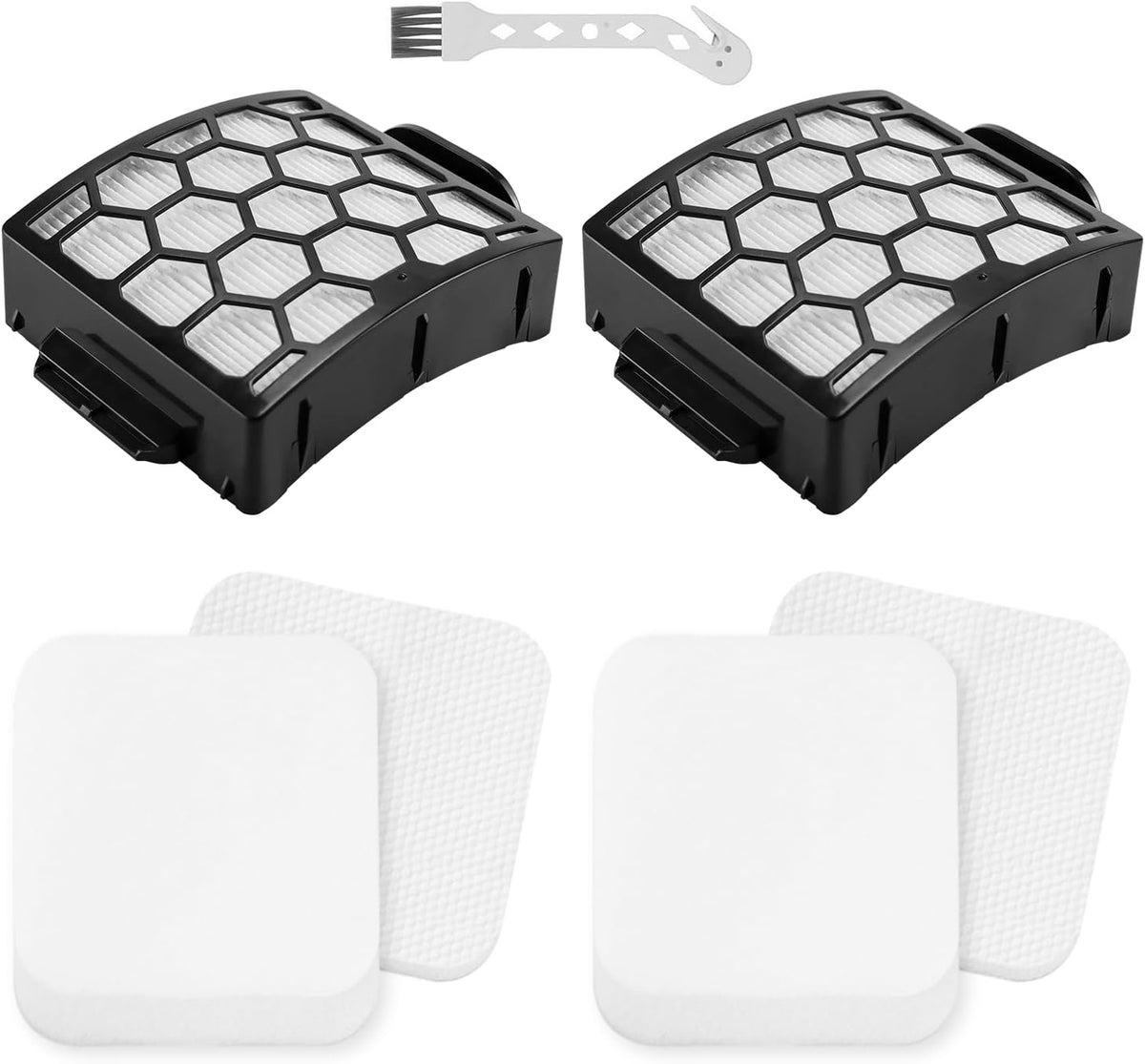 LA502 LA300 Filters Compatible with Shark Rotator Navigator Lift-Away ADV DuoClean PowerFins Upright Vacuum LA300 LA301 LA322 LA502 Replaces Part # XFFK320 &amp; XHF320 hepa filter