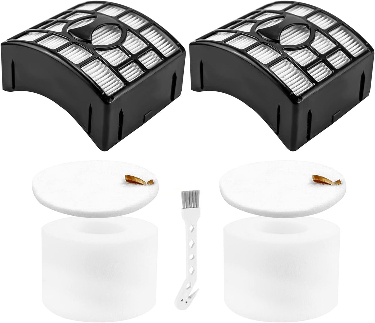 NV770 Filter Replacement Compatible with Shar-k Duo Clean Lift-away Upright Vacuum UV700 N,NV771,NV600,NV601,NV611,ZU701 Replaces # XFF600,XHF600,2 High Efficiency 2 Foam &amp; Felt Filters