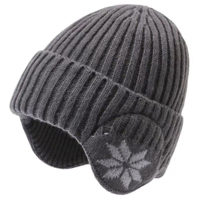 Winter Thick Fleece Lined Ear Protection Hat - Thermal Knit Beanie for Men Women - Warm Skull Cap for Cycling Outdoor Running - Beige