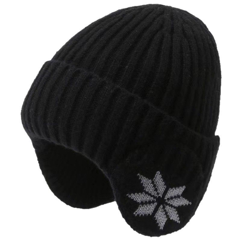Winter Thick Fleece Lined Ear Protection Hat - Thermal Knit Beanie for Men Women - Warm Skull Cap for Cycling Outdoor Running - Dark Gray