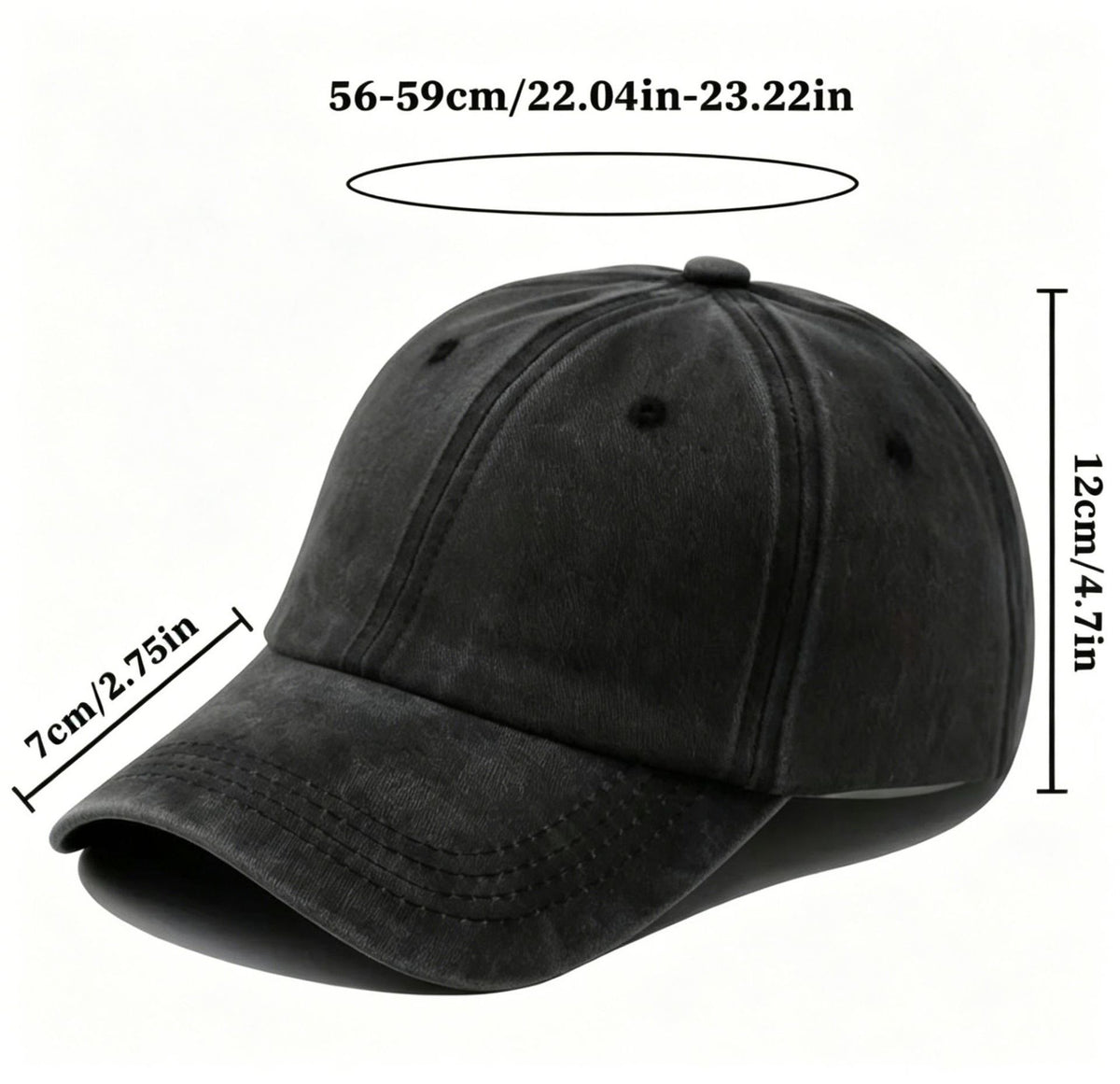 Washed Distressed Beer Print Baseball Cap - Vintage Cotton Adjustable Dad Hat for Men - Outdoor Sun Protection Casual Cap - Wine Red