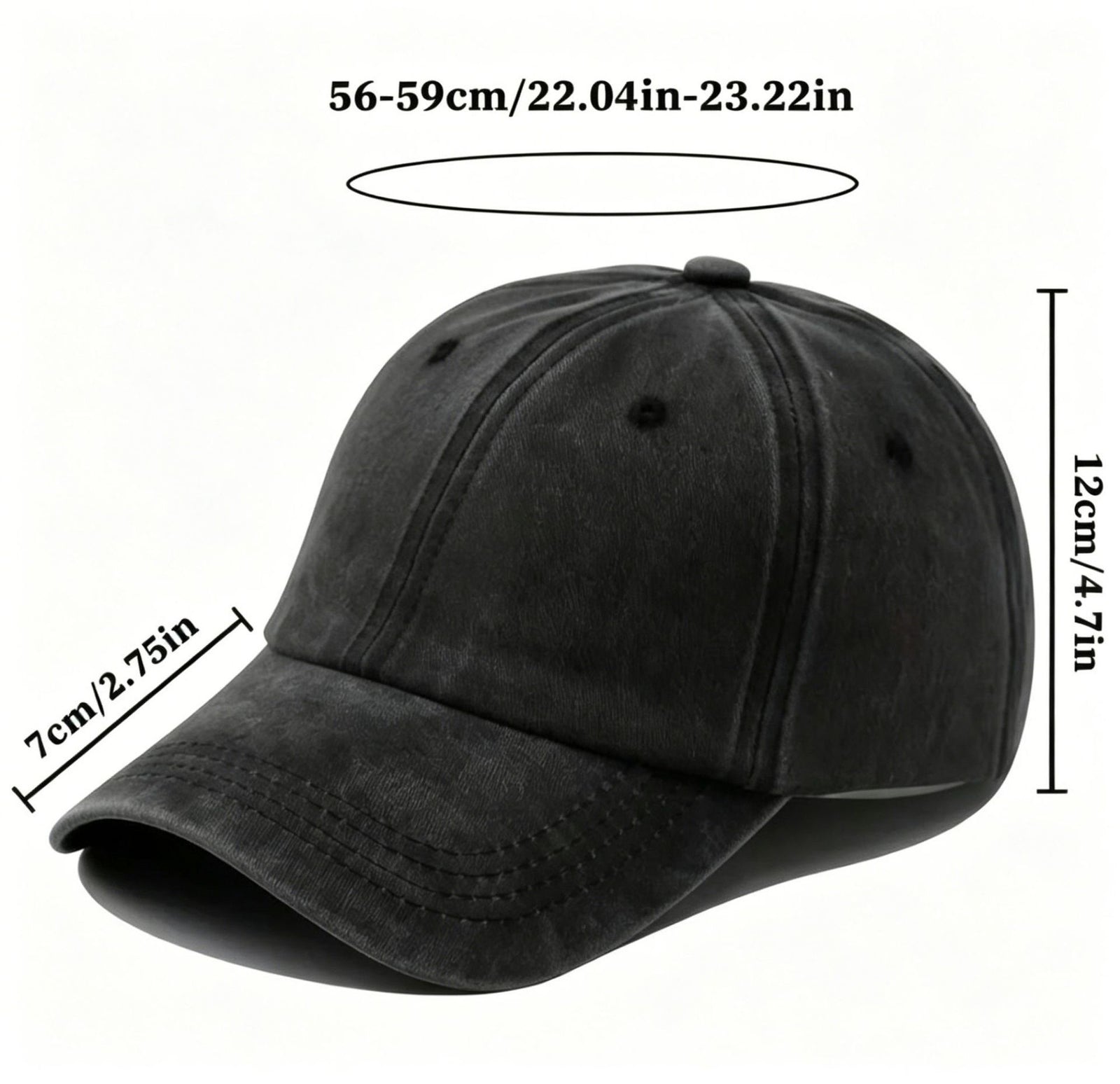 Washed Distressed Beer Print Baseball Cap - Vintage Cotton Adjustable Dad Hat for Men - Outdoor Sun Protection Casual Cap - Wine Red