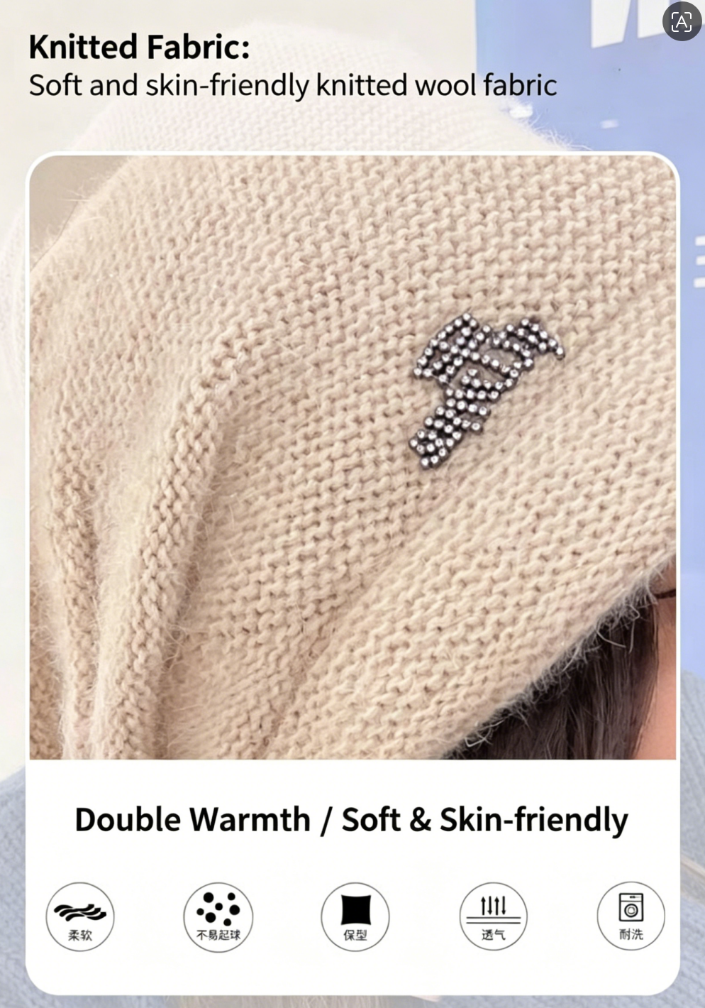 Ribbed Knit Beanie Hat - Winter Warm Skull Cap for Men Women - High Quality Acrylic Close Fit Casual Cuffed Hat - Black