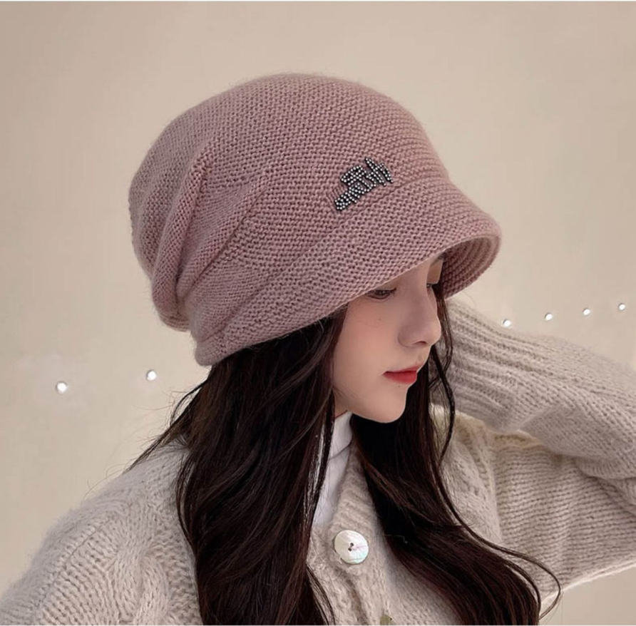 Ribbed Knit Beanie Hat - Winter Warm Skull Cap for Men Women - High Quality Acrylic Close Fit Casual Cuffed Hat - Pink