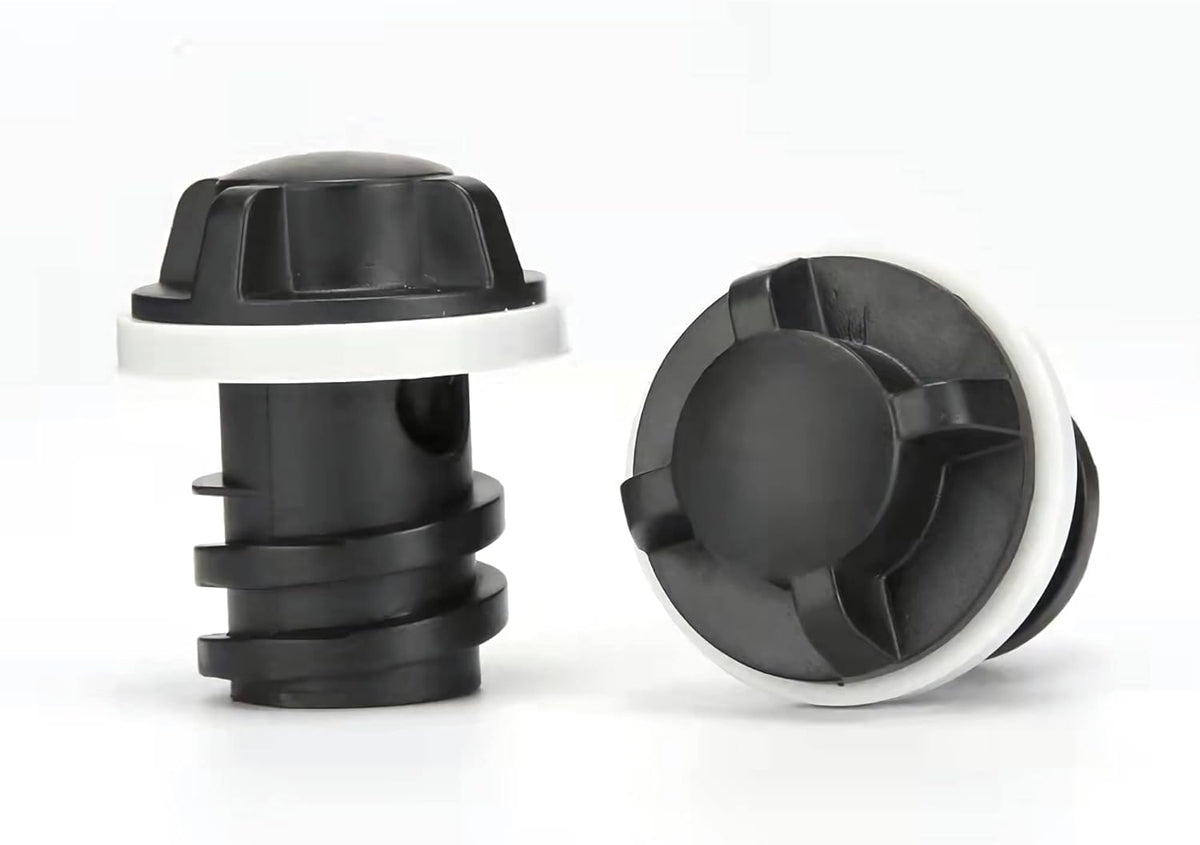 Cooler Drain Plugs Replacement Compatible with YETI Tundra Coolers & Roadie and RTIC Accessories,with Leak Proof Design Plug,2pack, black standard (BWXS-07)