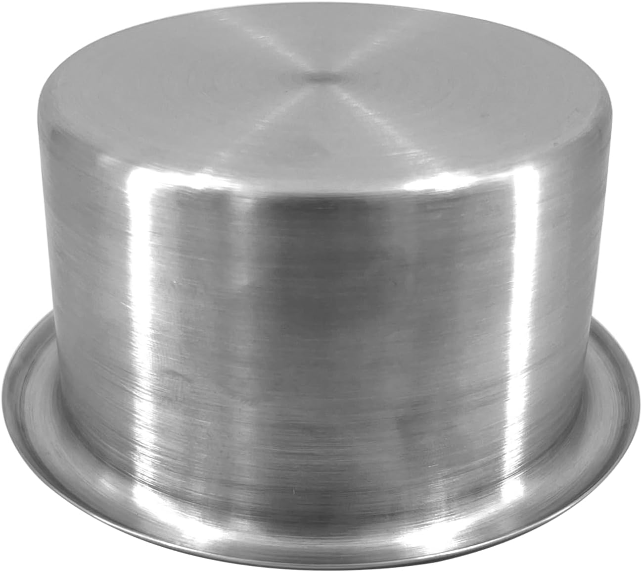 2Pcs 3" Stainless Steel Drop-in Anti-Spill Cup Holder with Non-Slip Washer,Heavy Duty Poker Table Inserts Fits Standard Soda Can for Desk, Boats, RV Cars & Trucks silver