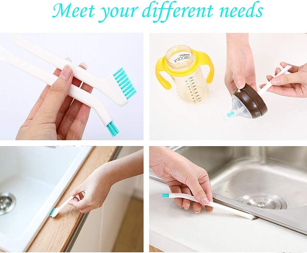 5Pcs Household Cleaning Brushes,Precision Brush Kit/Cleaning Tools, for Corner Stain Dirt Clean Brush,Deep Detail Crevice Cleaner Set,ABS+Non-Woven 5Pcs/Set
