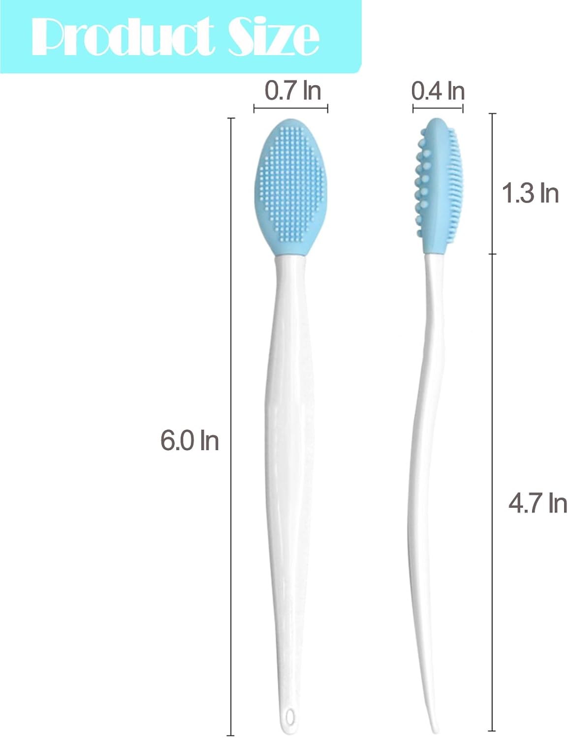12PCS Lip Scrub Brush Tool,Double-Sided Silicone Exfoliating Lips Brushes Fuller Healthy