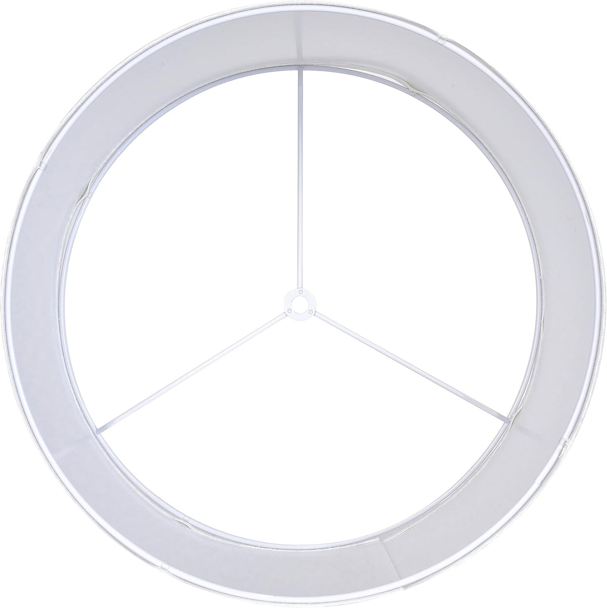 Set of 2 Pure White Linen Drum Lamp Shade 13" Top x Bottom 10" High (Spider) Contemporary Shades for Table Lamps & Bedside Replacement Lampshade - Petluno Assembly is Required White-Texture 13*13*10