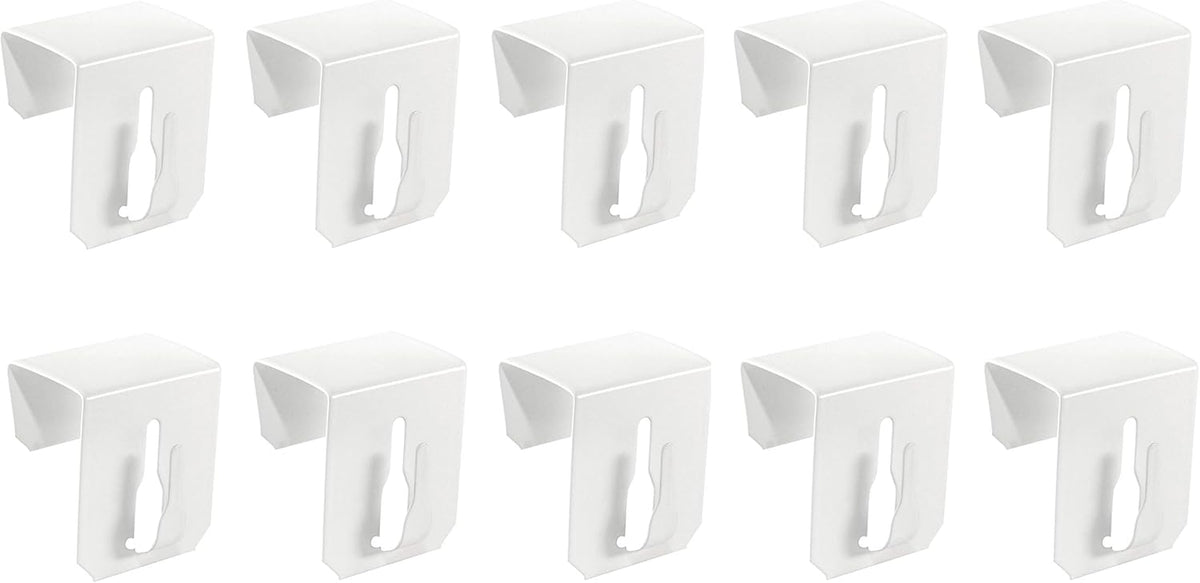 10x Window Hooks Decorative Hooks Window Clips for Window Decorations White 12-20mm UNIVERSAL