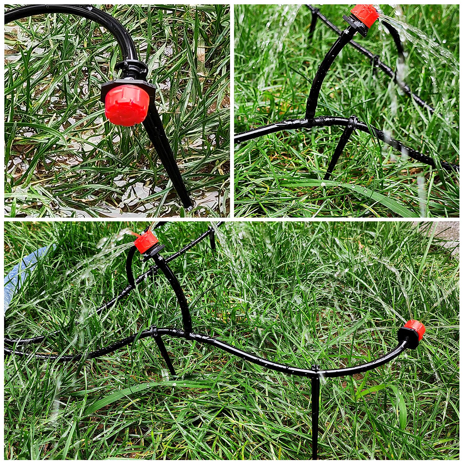 Petluno 100 Pieces Irrigation Dripper Stakes, Dripper Support for Irrigation, for 4/7 mm Hose, Vegetable Gardens, Plants or Flower Beds mm - pieces
