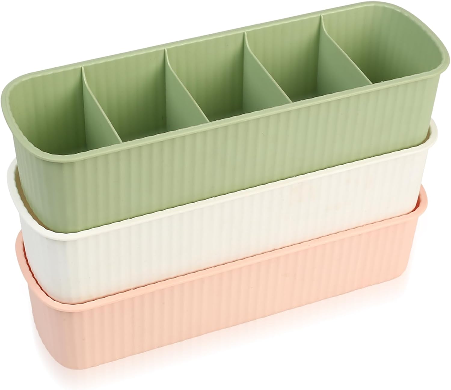 Storage boxes for socks and underwear, 3-piece wardrobe storage system, drawers, drawer divider organizer for bras, socks, underpants, home colors.