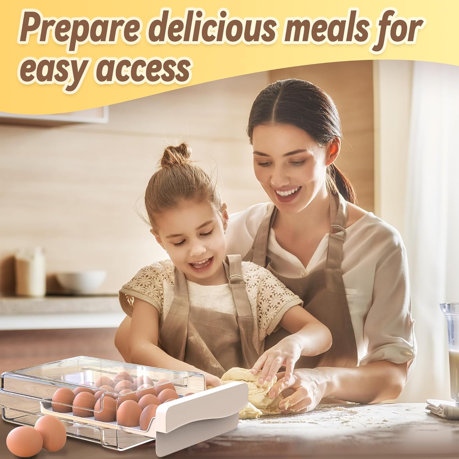 Petluno Plastic Egg Carton, Egg Holder, 20 Large Capacity Portable Storage Box for Eggs, Kitchen and Fridge Transparent Egg Carton for Storing Eggs Duck Eggs Transparent