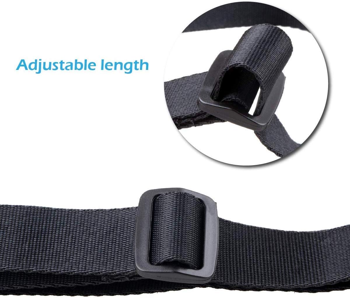 Gordelband 25 mm black nylon luggage strap flat side release buckle suitcase baggage strap with adjustable packing straps for DIY crafting backpack wrapping 1.5 meters 4 pieces
