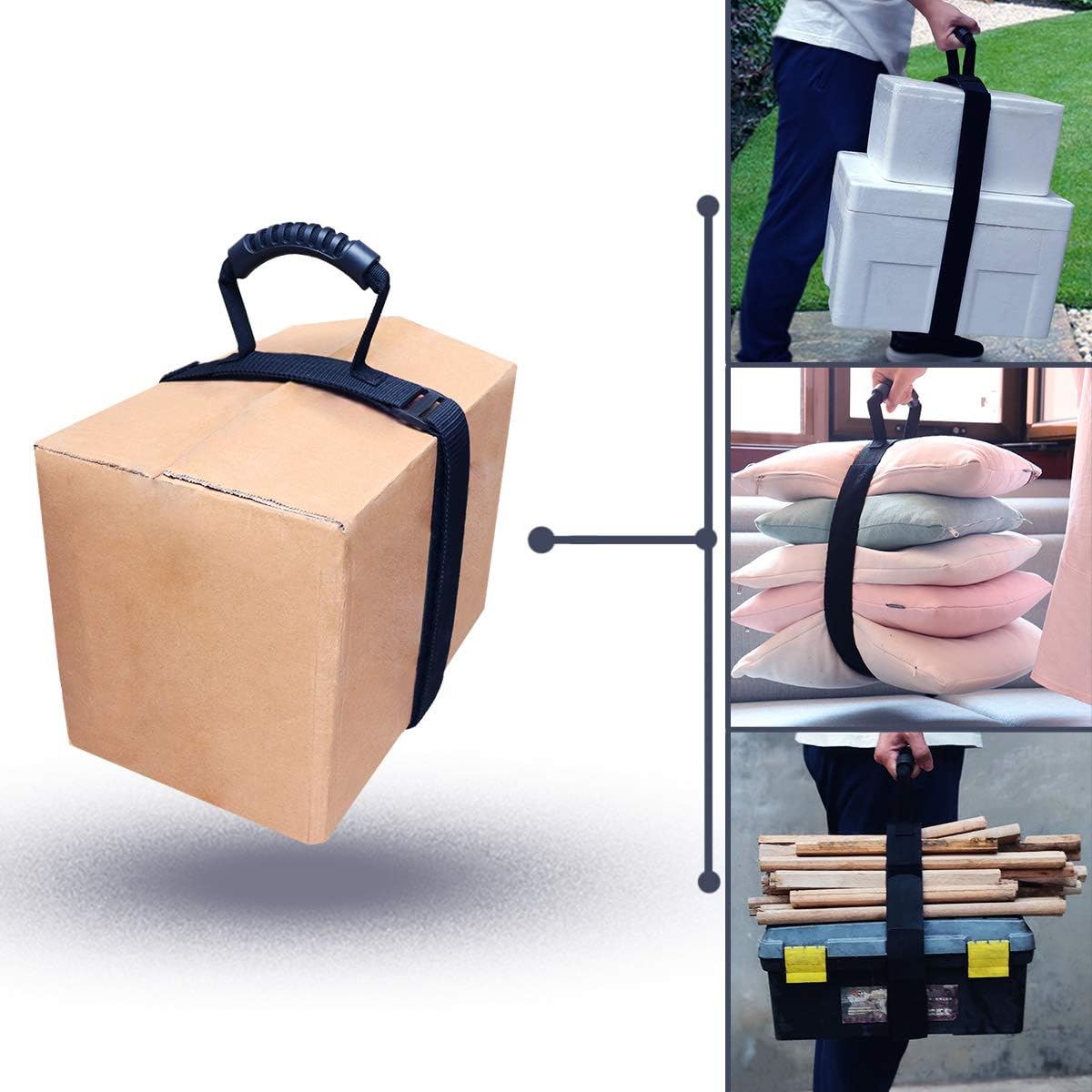 Heavy Duty Luggage Strap Holder for bulky items with XL handle Tie Down Adjustable strap Cinches Tight a secure grip Max load 155 lbs Ideal for large items when traveling