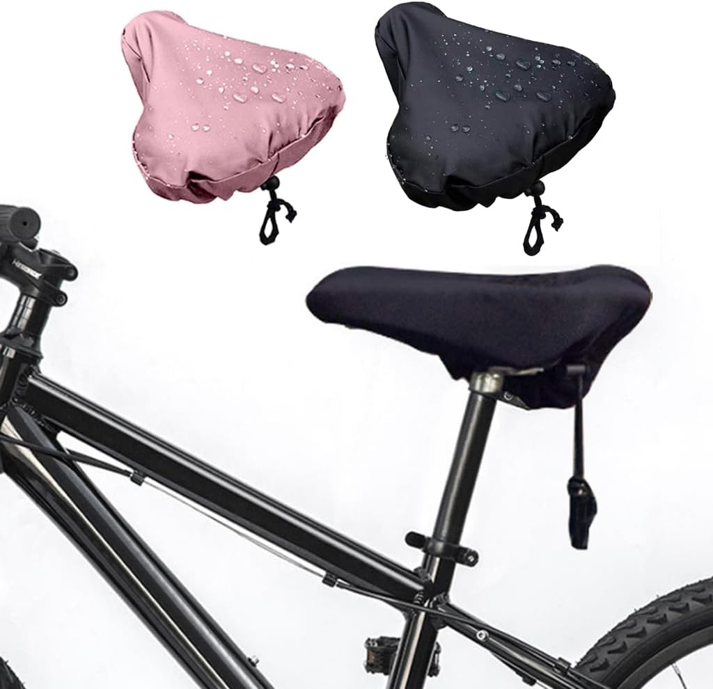 Quickly Install Bike Seat Protectors Water Resistant Bicycles Seats Cover for Adventure Enthusiasts Pink