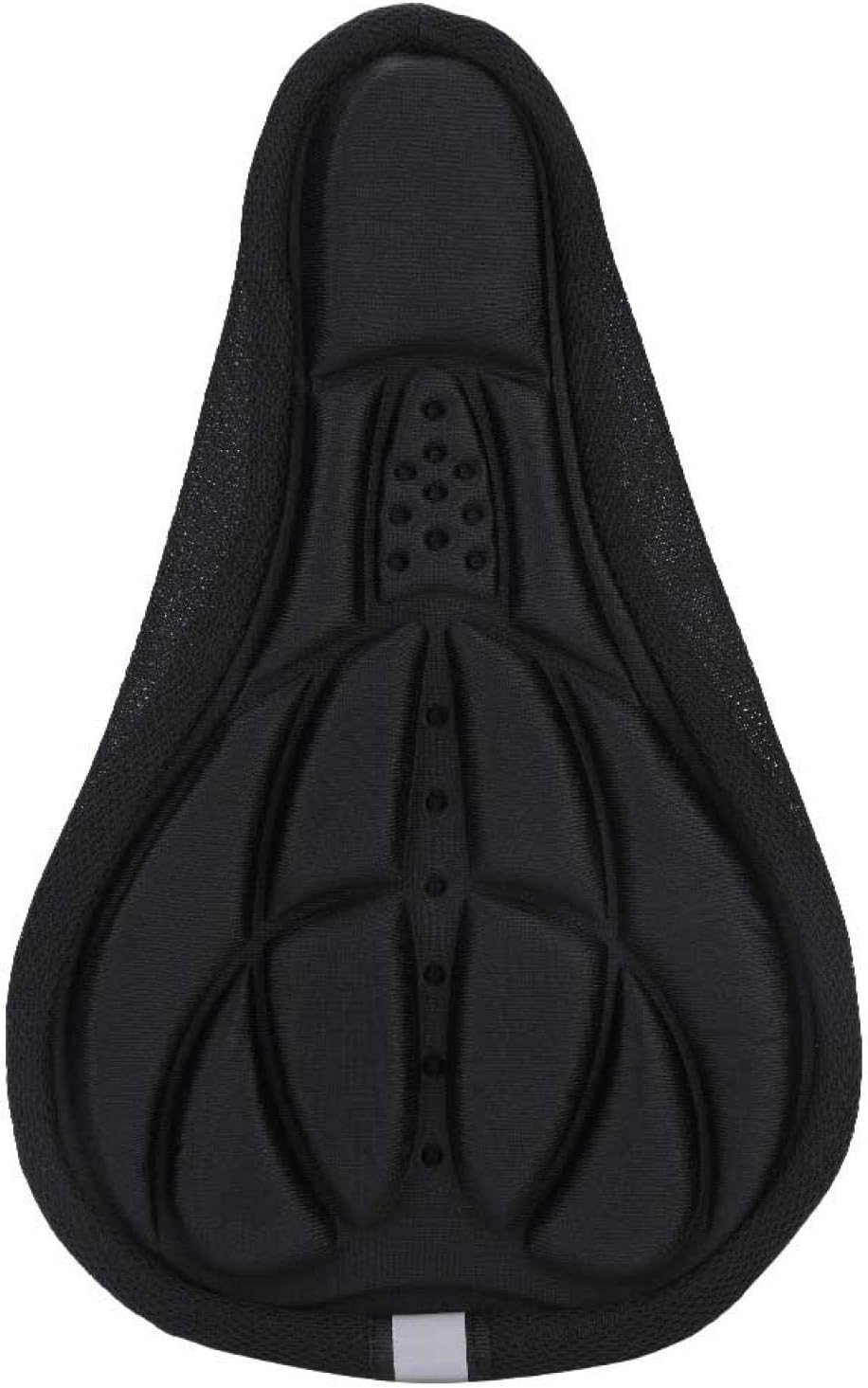 Petluno Bike Seat Cushion Cover, PE Foam Comfortable Breathable Bicycle Saddle Water &amp; Dust Resistant Covers Fits Spin, Exercise Bike, Outdoor or Indoor Cycling