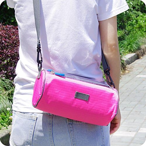 Waterproof Bicycle Handlebar Bag with Transparent Pouch and Adjustable Strap High-Capacity Cycling Front Pack #2 Pink