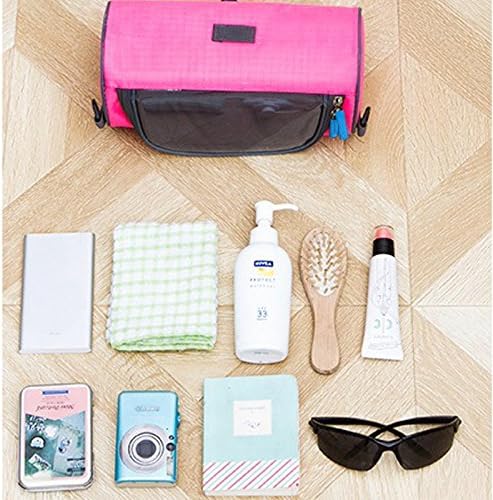 Waterproof Bicycle Handlebar Bag with Transparent Pouch and Adjustable Strap High-Capacity Cycling Front Pack #2 Pink