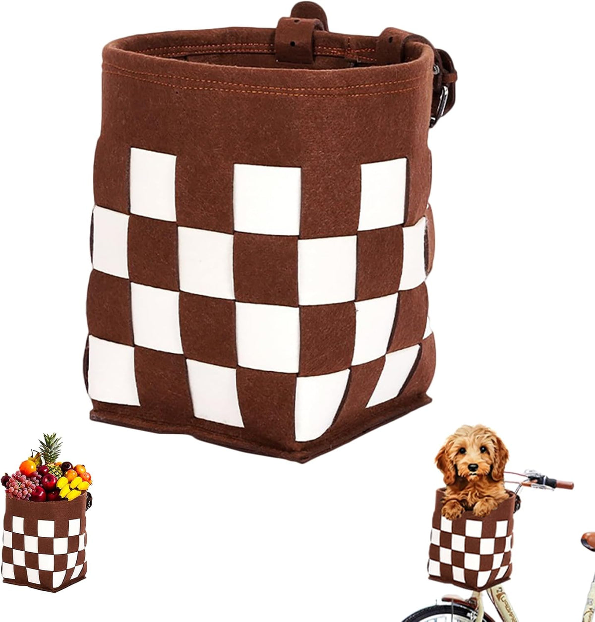 Front Bike Basket for Women and Men, Easy to Install Bicycle Basket for Boys and Girls, Dog Basket, Kids' Accessories, Adult