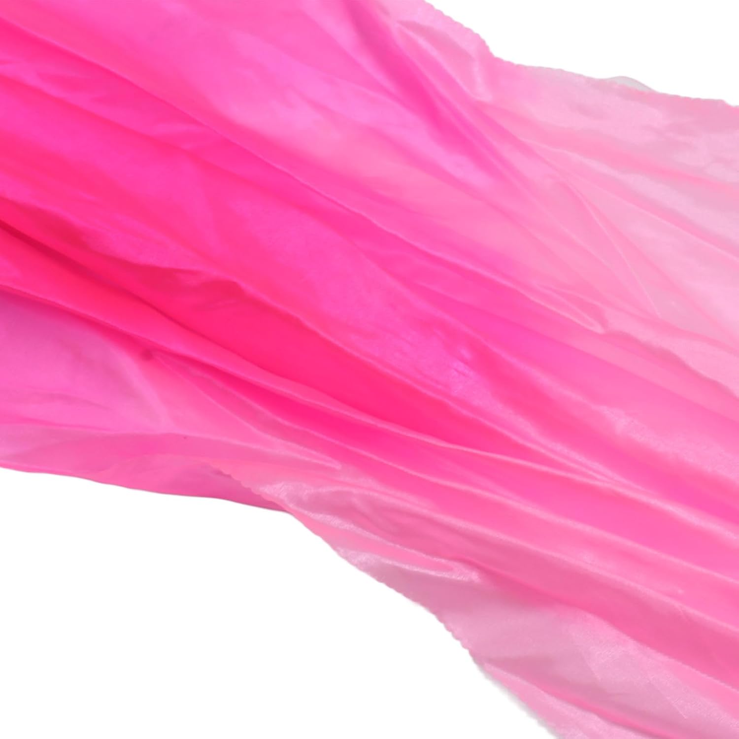Dance Fan, 1 Pair Long Fan Belly Fans Folding Performance Classical (Pink)